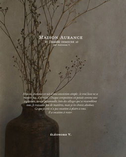 Univers éditorial de Maison Aurance, branding de haute parfumerie