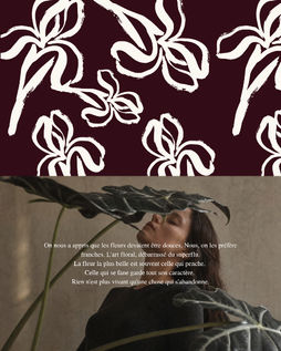 Motif de marque botanique créé pour un métier d’art