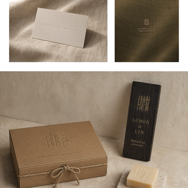 identité visuelle maison de charme gîte chambre d'hôtes graphiste spécialisée studio Inceptia