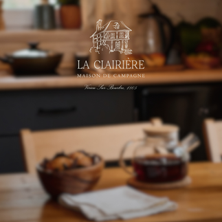 Logo gîte maison d'hôtes - Identité visuelle maison d'hôtes par graphiste spécialisée Studio Inceptia