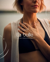 Identité visuelle espace bien-être Landes — logo organique cercles ouverts Studio Inceptia Lyon