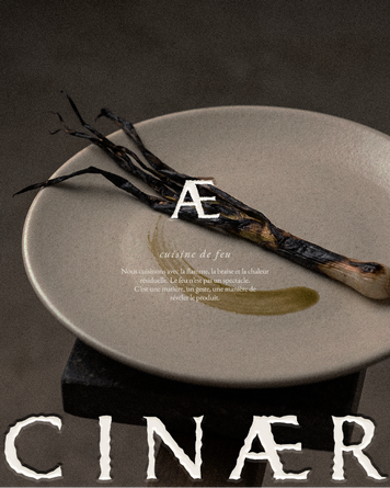 Direction artistique de Cinear, identité visuelle pour une expérience gastronomique