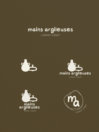 Identité visuelle logo atelier céramique poterie graphiste Lyon Studio Inceptia