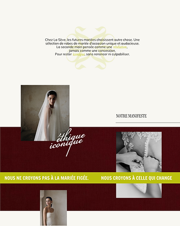 Maquette refonte site web La Sève boutique mariage Lyon Studio Inceptia graphiste premium et directrice artistique