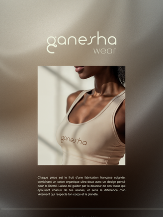 Marque de vêtements de yoga wear logo minimaliste luxe graphiste Studio Inceptia