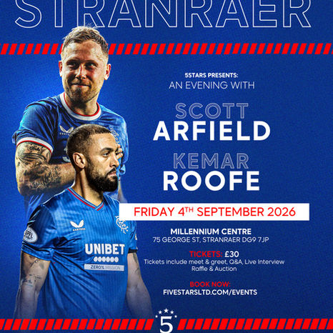 An Evening With Scott Arfield and Kemar Roofe - Stranraer