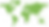 Flat world map mono colour green