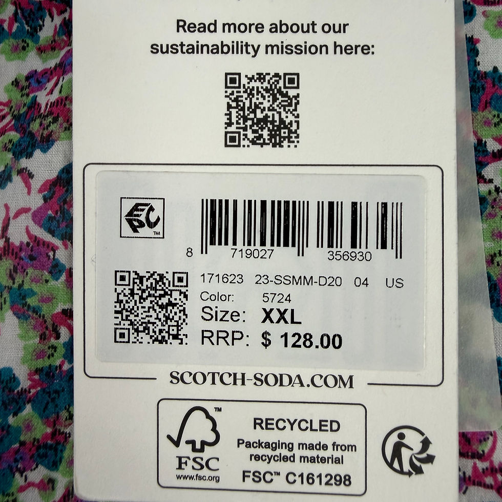 Thumbnail: Men’s Scotch & Soda Floral Shirt- Sz L & 2X Slim 