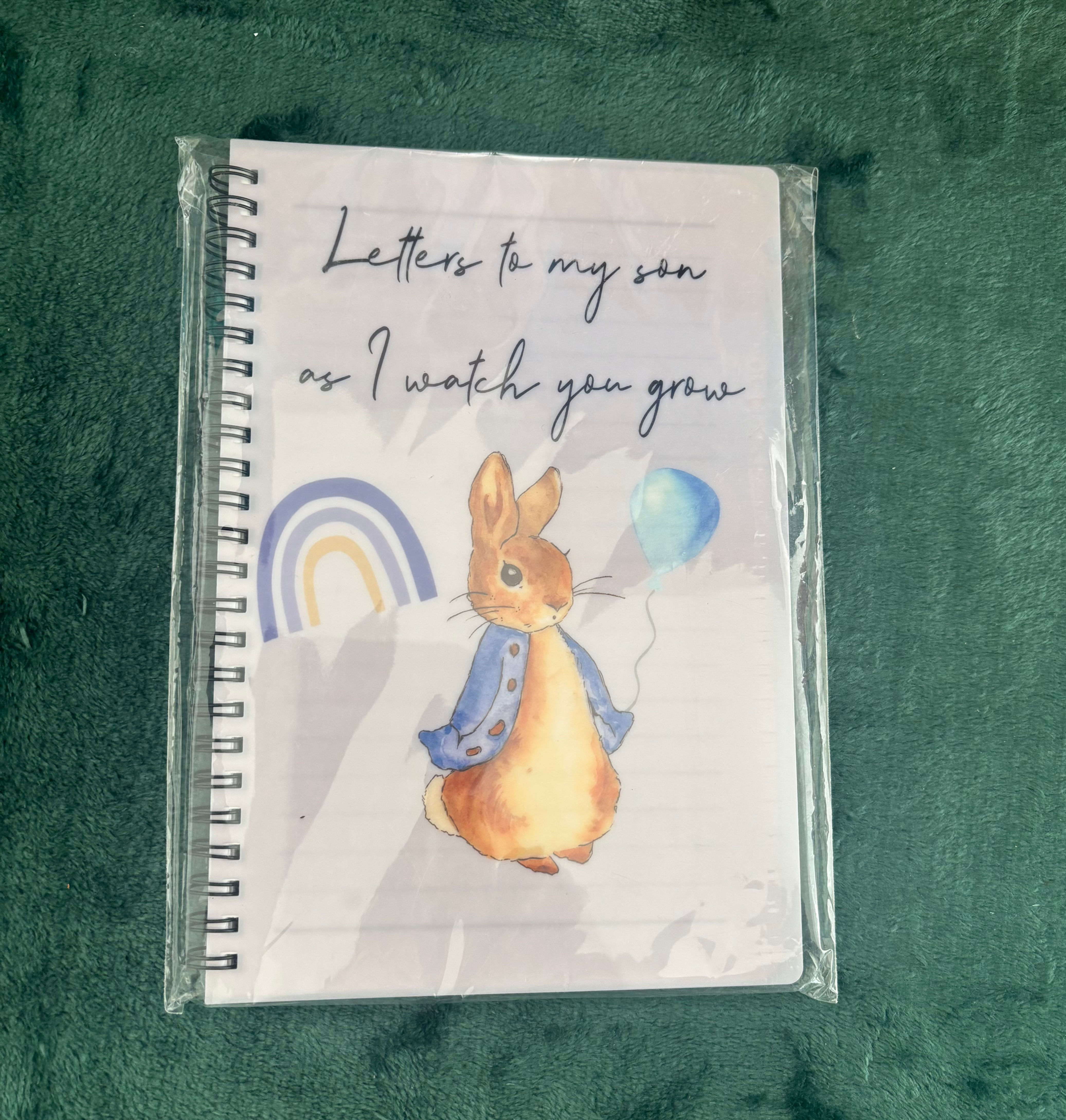 Letters to my son Peter Rabbit lined notebook 