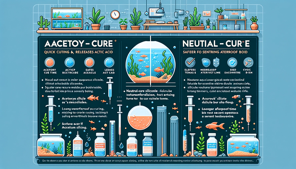 Comparing different types of aquarium silicone