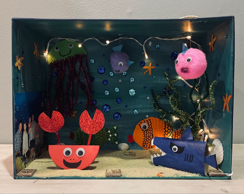 Aquarium-themed DIY crafts and projects.