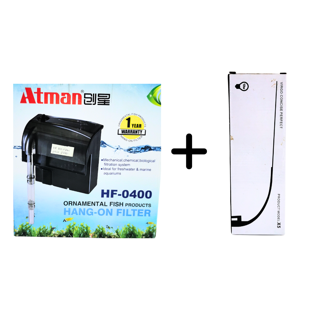 Hang On Filter + Aquarium Light