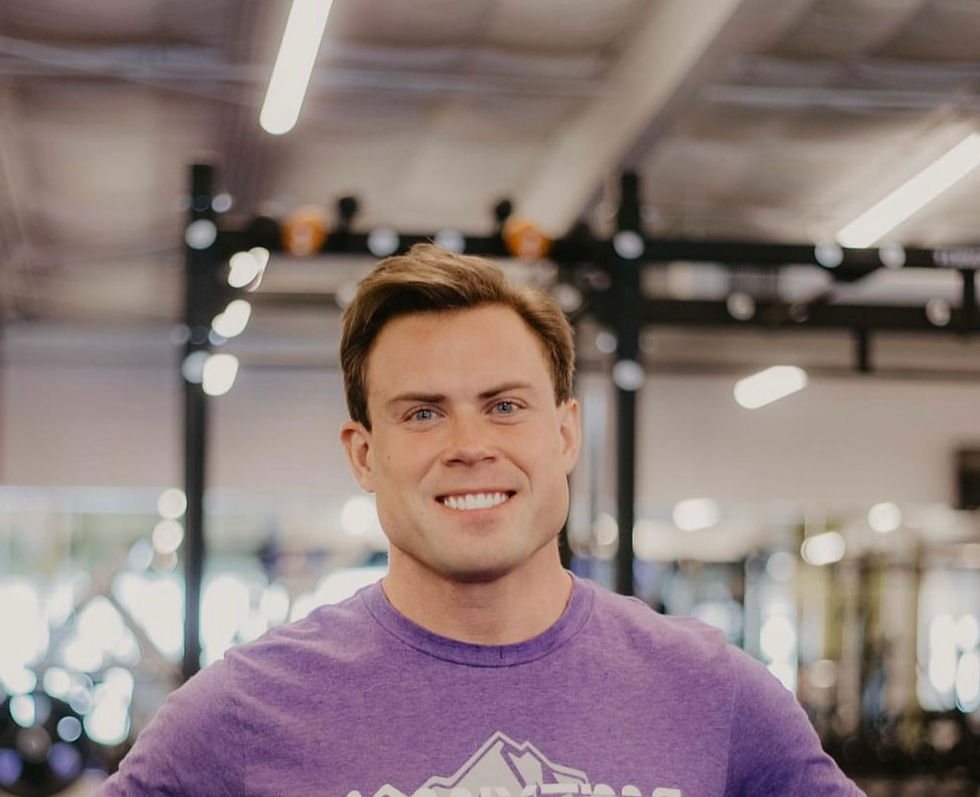 Smiling man in a gym