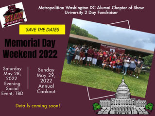 SAVE THE DATES - MEMORIAL DAY WEEKEND 2022