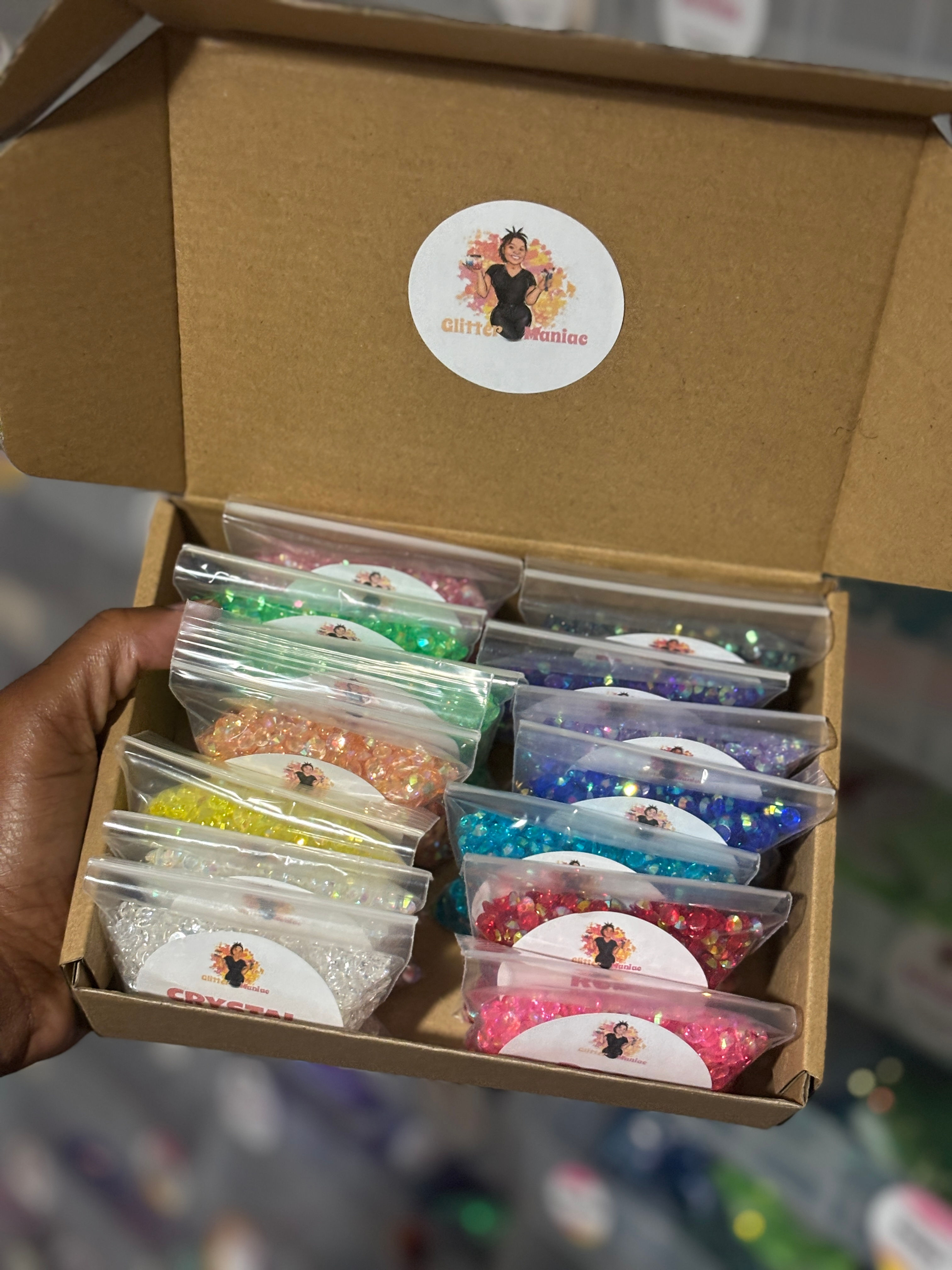 Transparent Rhinestone Box (5mm)