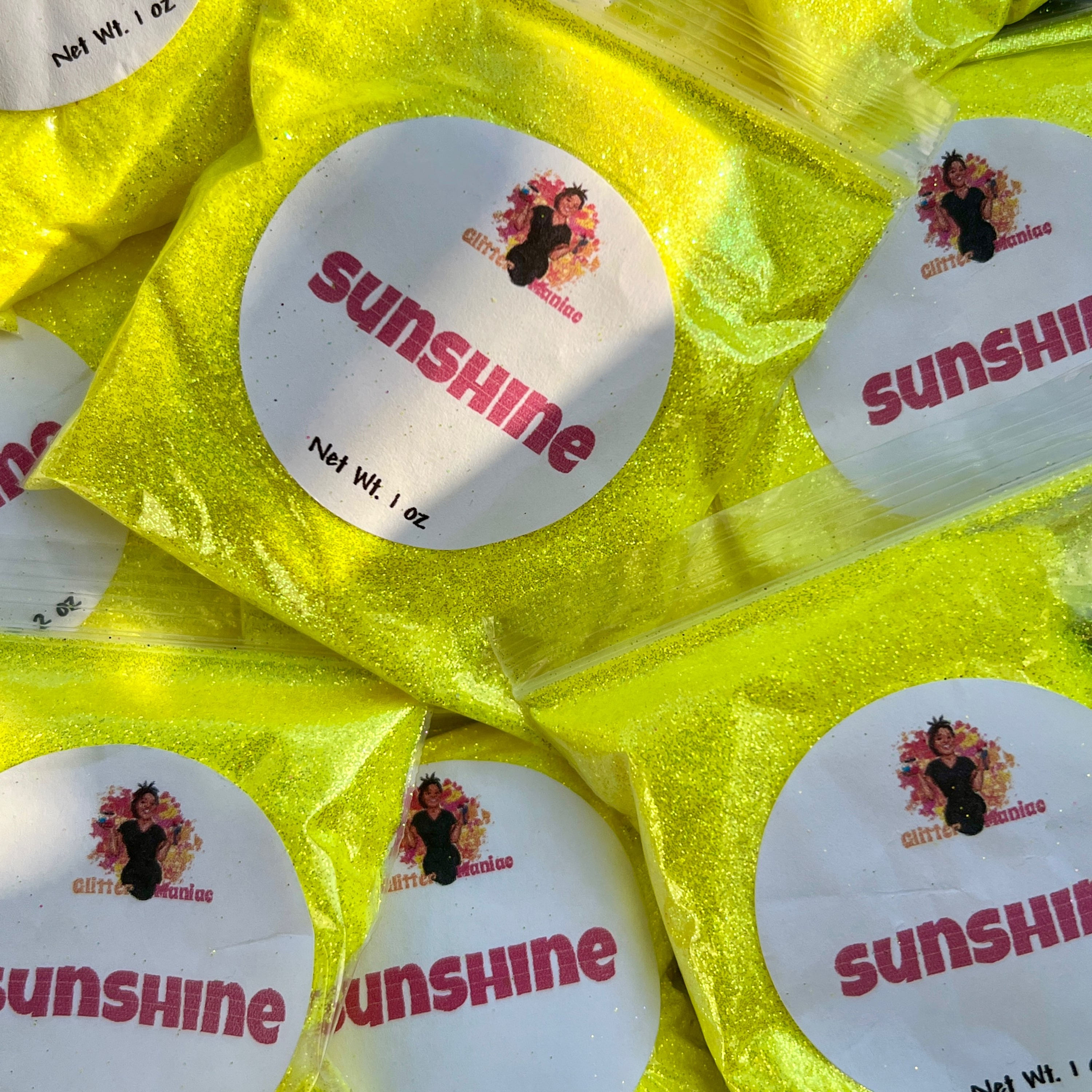 Sunshine/Yellow Fine Iridescent Glitter