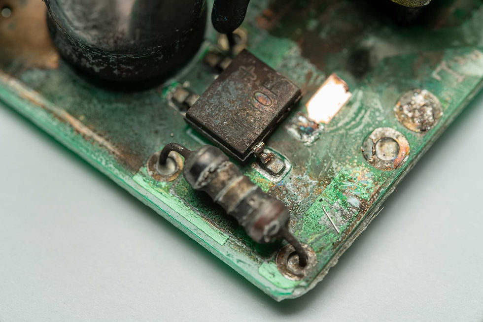 PCB Damaged by High Temperature