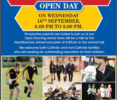 OPEN EVENING
​Wednesday 16 September, 6.00 pm to 8.00 pm