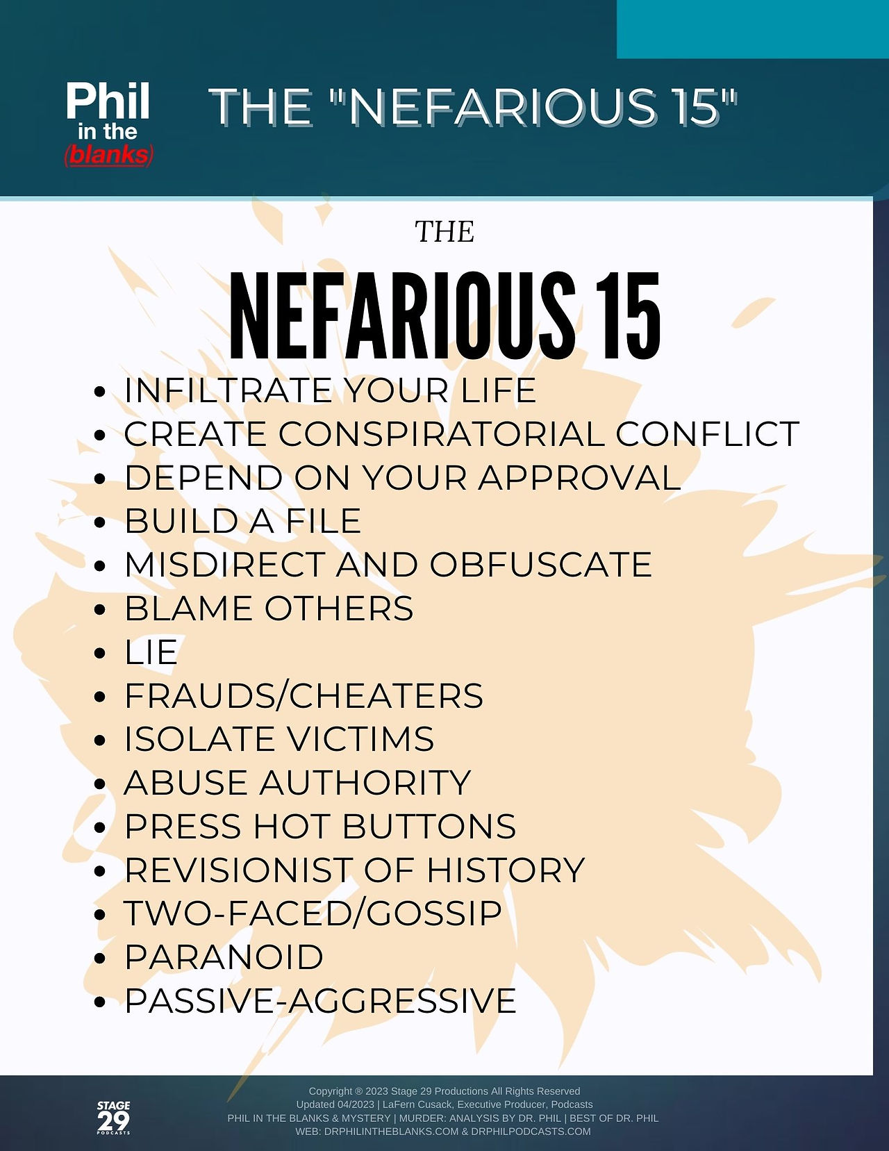 Dr. Phil: Nefarious 15