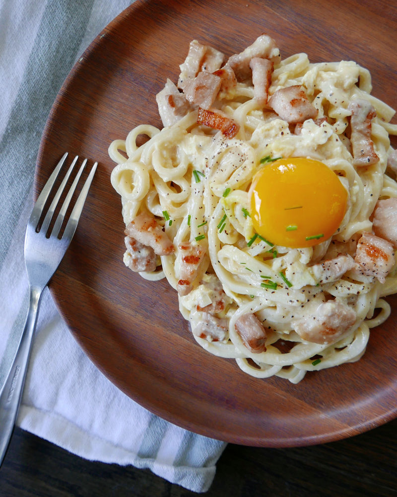 Miso Udon Carbonara