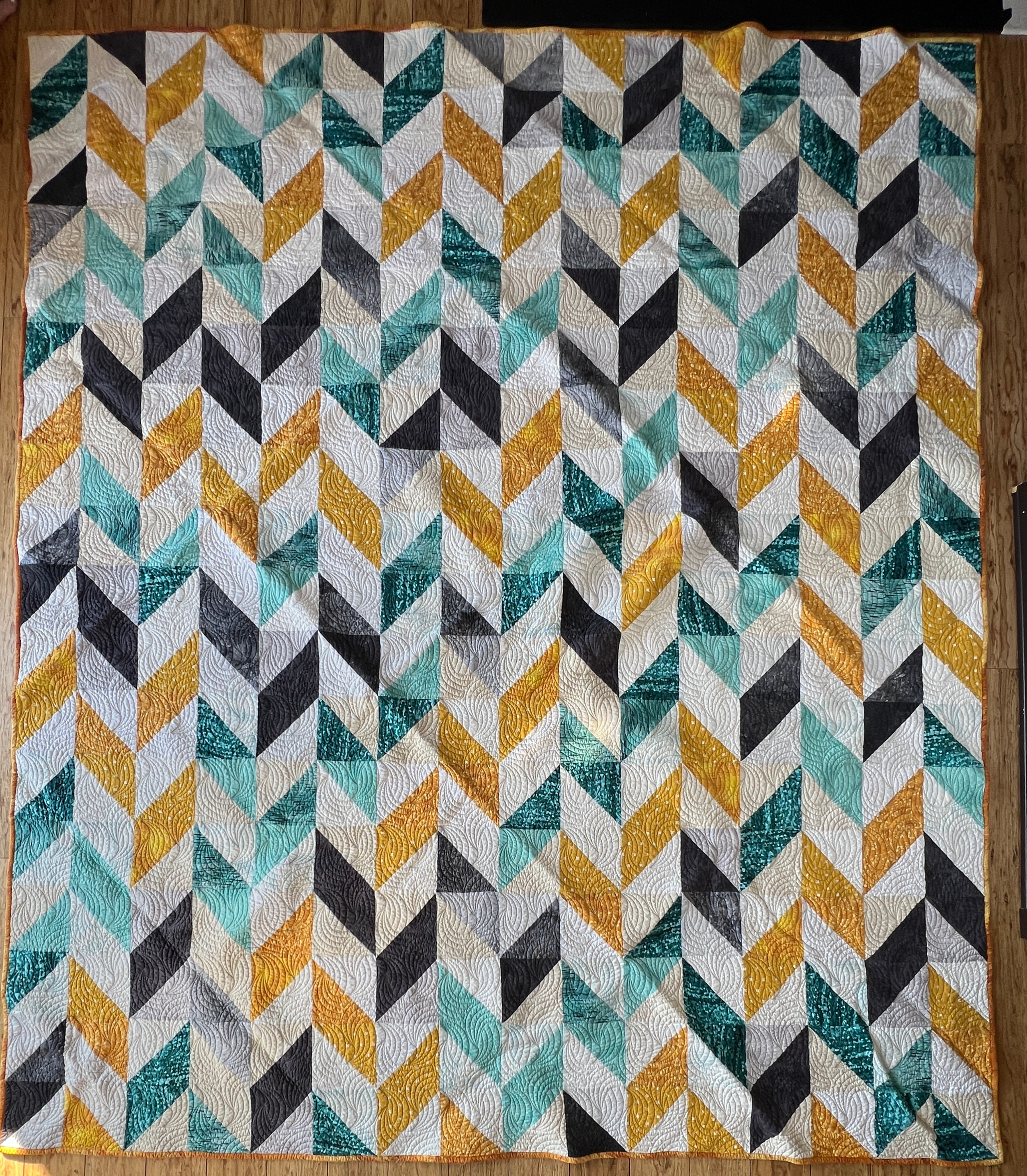 Tilted Teal Chevron (3)