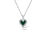Thumbnail: Silver diamanté heart pendant