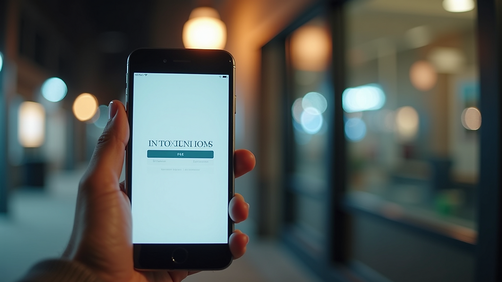 Eye-level view of a smartphone displaying a fast-loading website