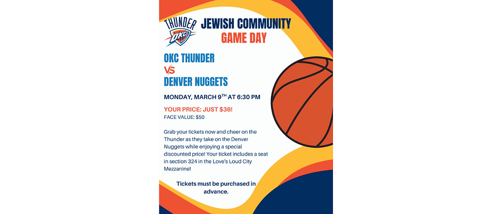  "2026 Community OKC Thunder Game" (with The Jewish Federation OKC)