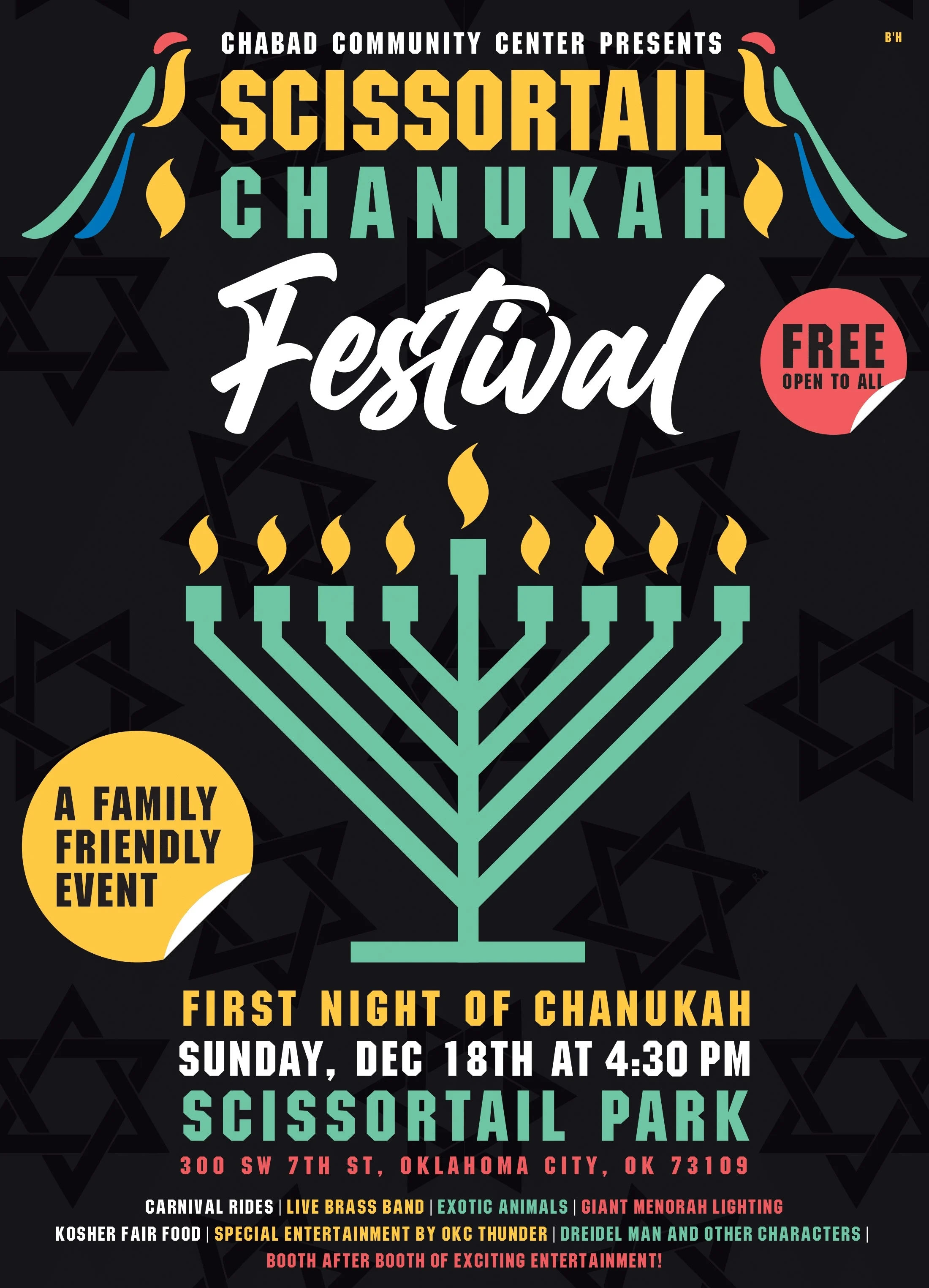 Chabad Community Center's Scissortail Chanukah Event!