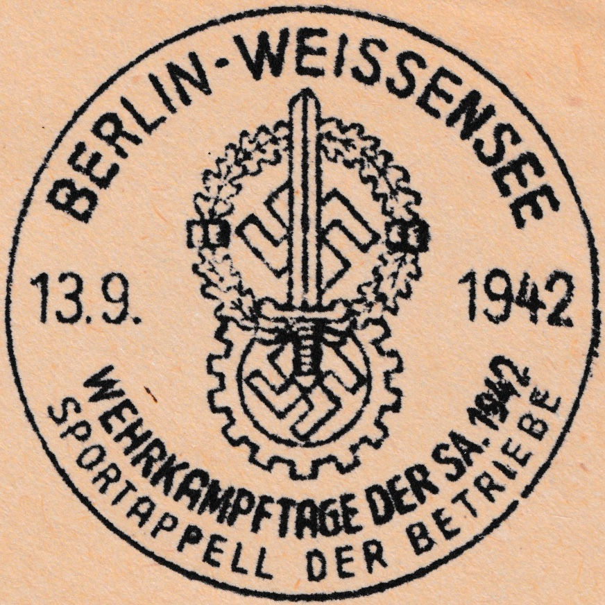 JB:Berlin382/132 - 'Wehrkampftage der SA. 1942/ Sportappell der Betriebe/ 13.9.1942'. Ref: 13.09.1942 - 36/39