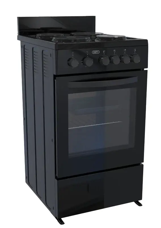 Defy DSS554 Compact 50cm 4 Plate Stove Black