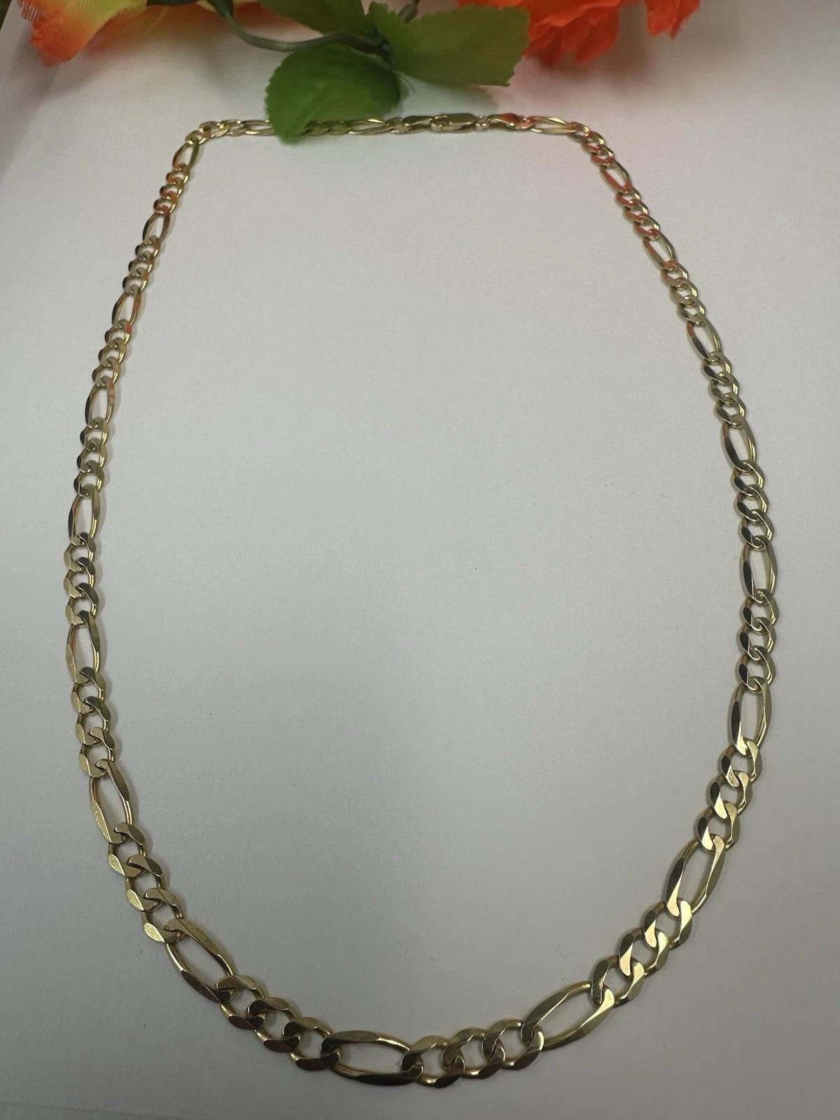 Classic 9ct Gold Figaro Chain. 20” - 14.9g - Hallmarked