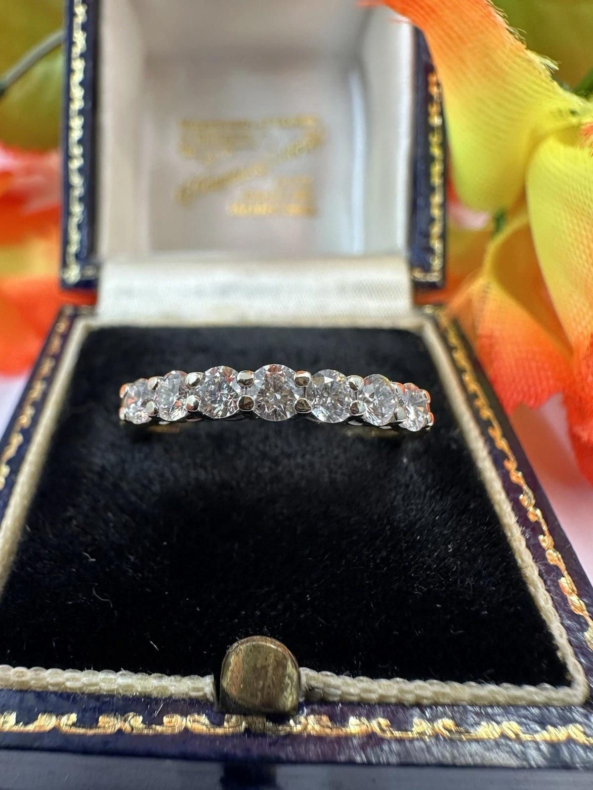 Fine Quality 0.70ct Diamond 18ct Eternity Band 2.7mm