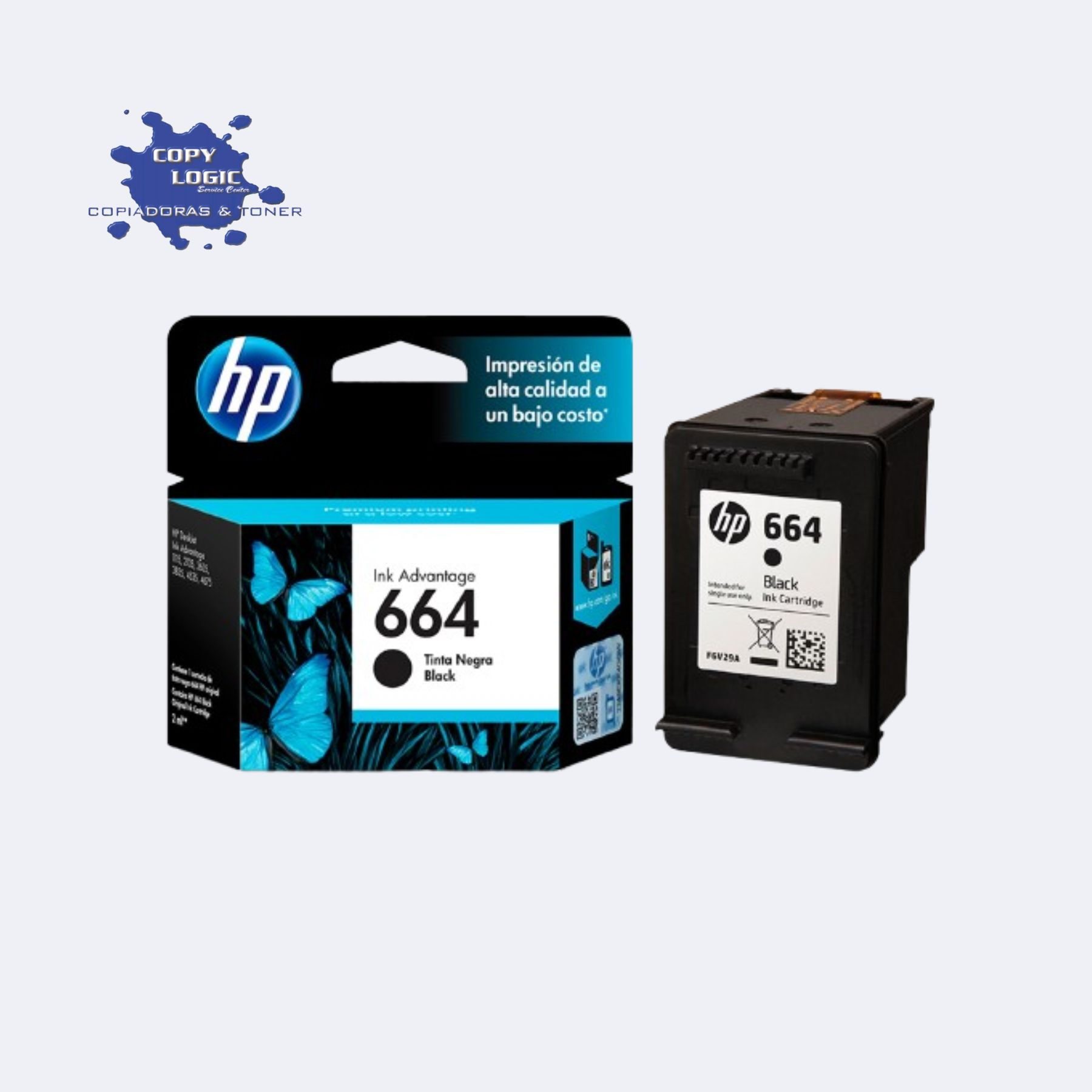 Cartucho de Tinta Negra HP 664 Original