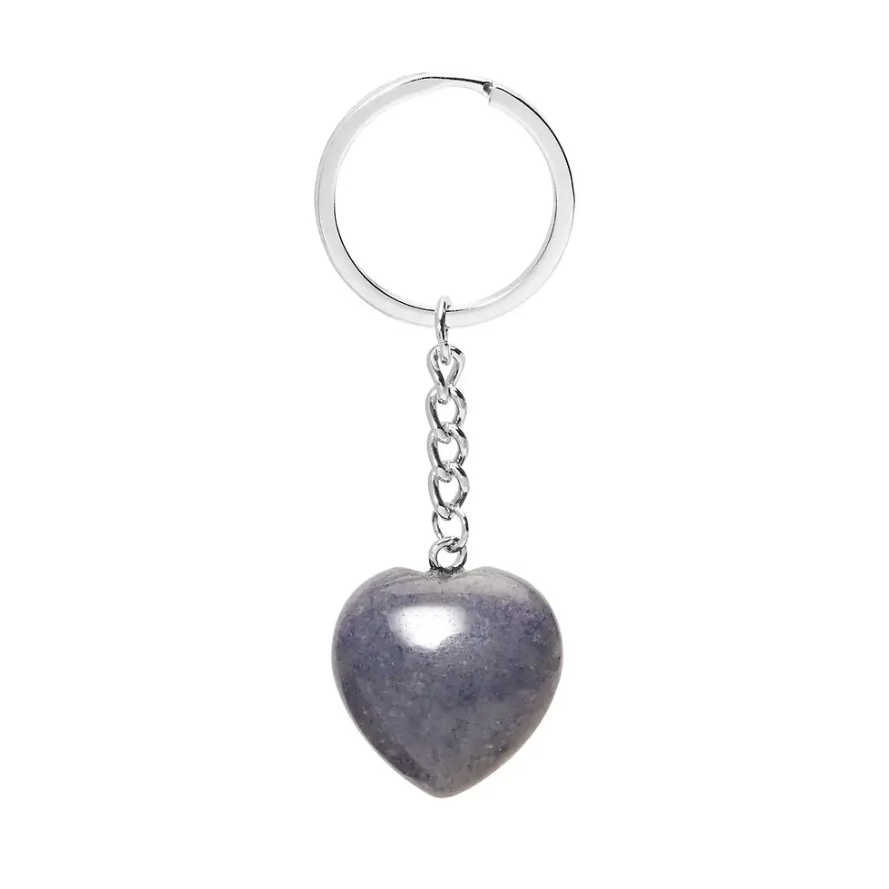 Thumbnail: Heart Shaped Quartz Key Ring