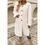 Thumbnail: Beige Long Body Button Down Pocket Coat