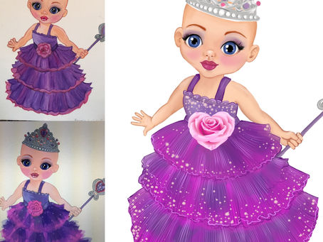 The Creation Of A Bald Princess Ella The Enchanted Princess