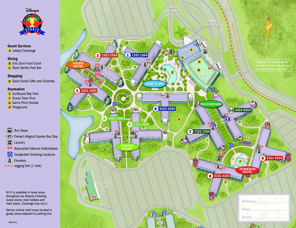 All Star Sport Map