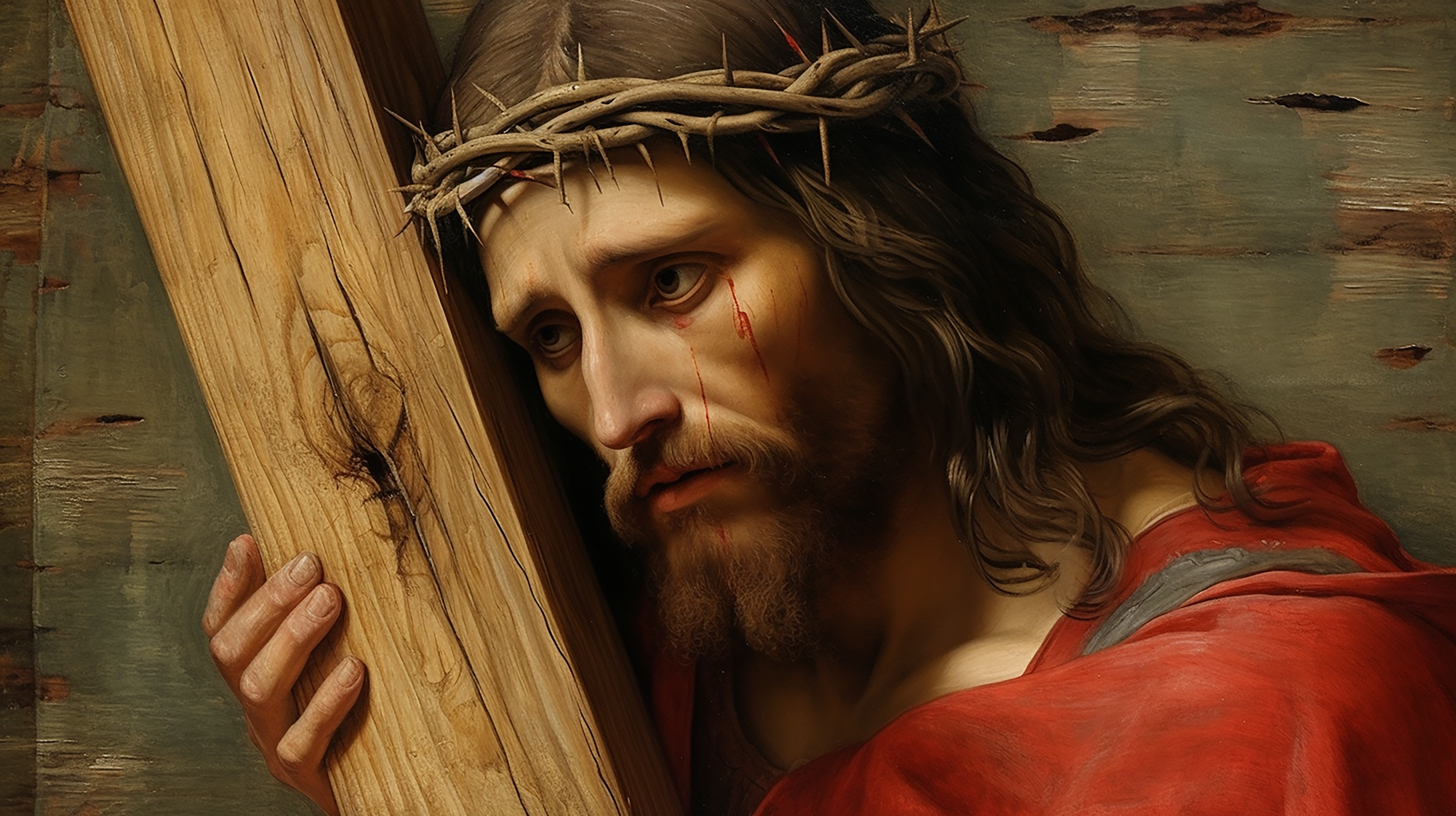 JESUS WITH HIS CROSS