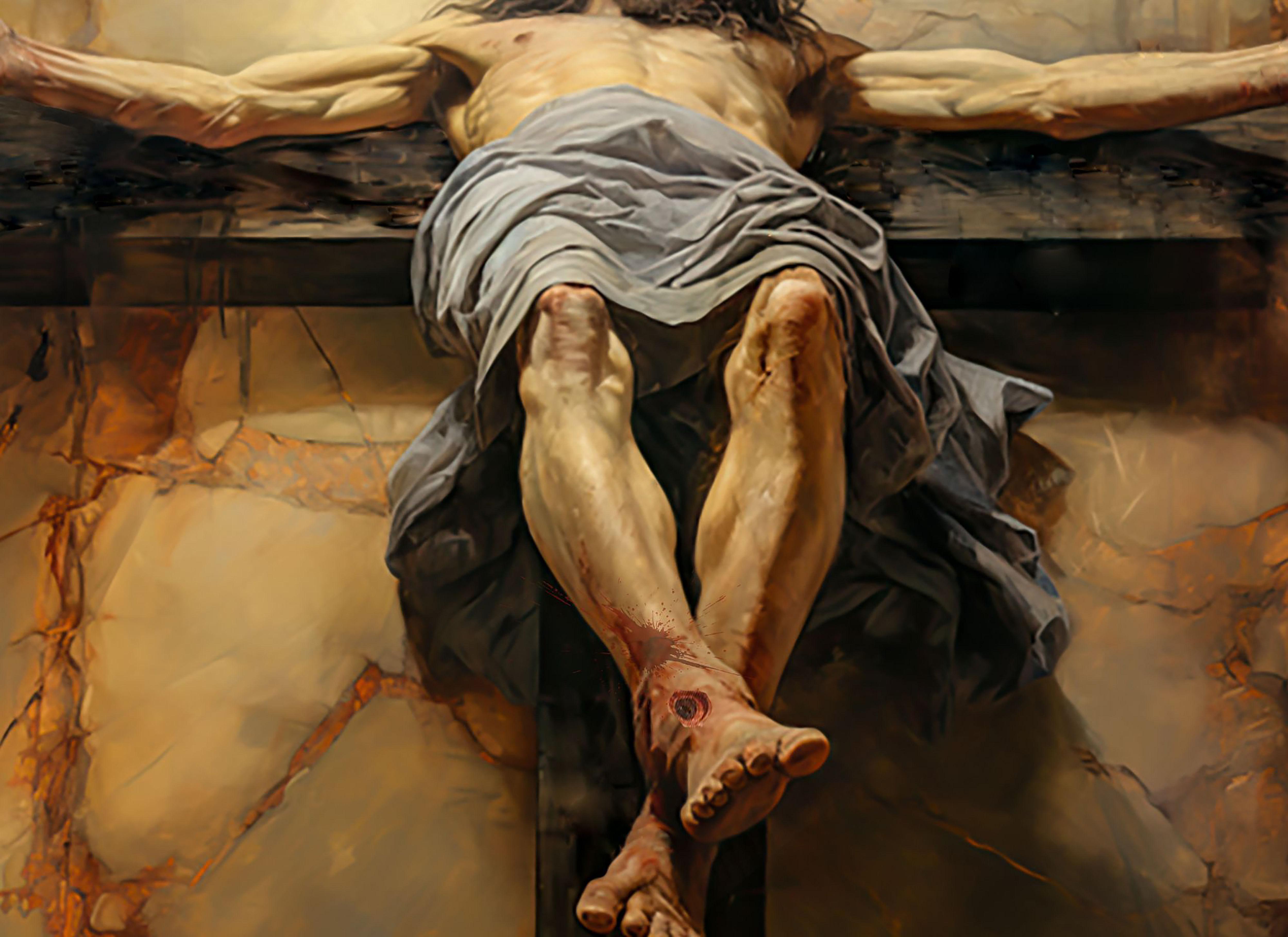 CRUCIFIED FEET OF JESUS