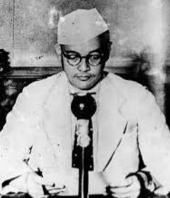 Subhas Chandra Bose speaking from Berlin