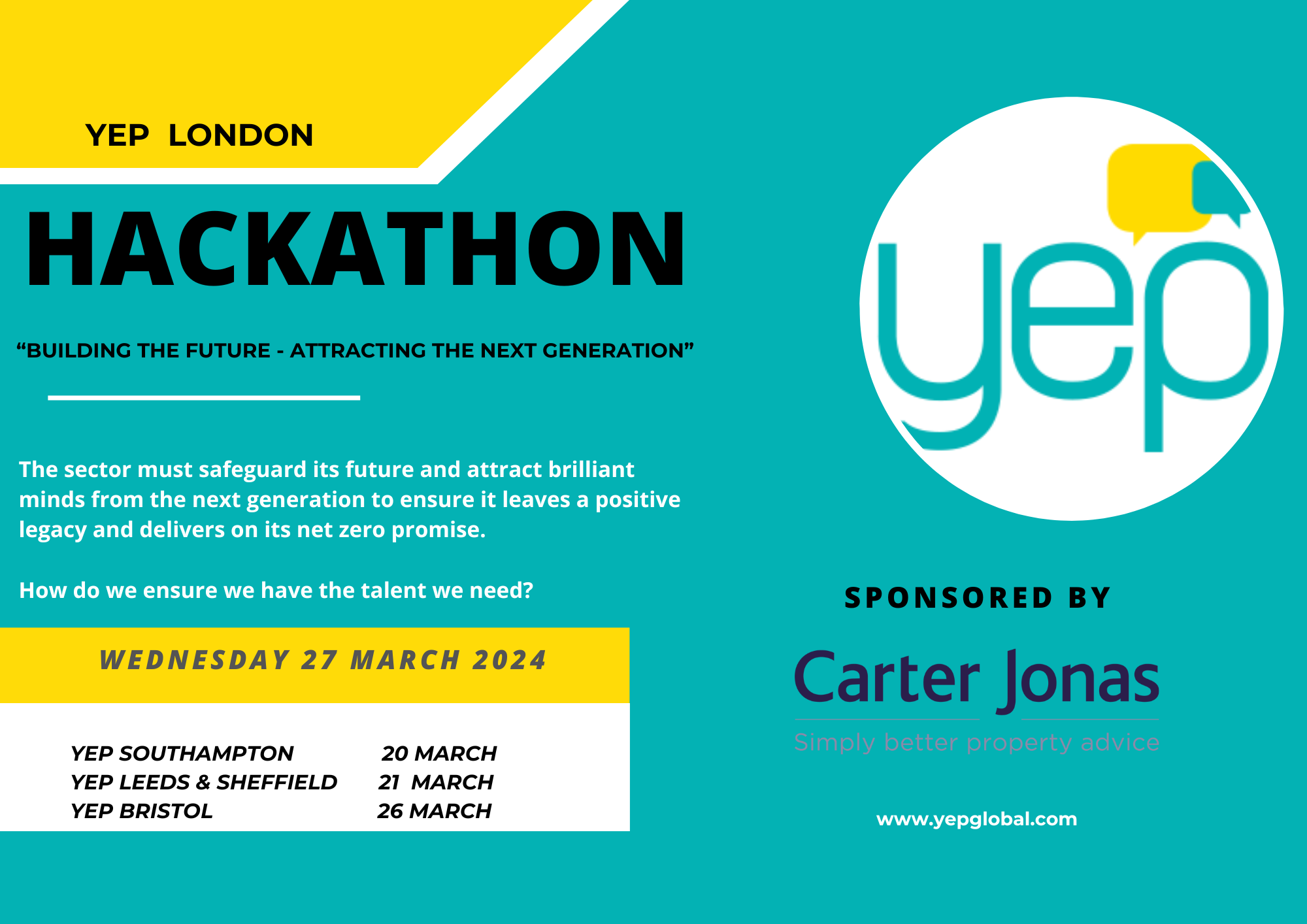 Yep Event YEP - London - Join peers in a Hackathon-style debate on attracting ...
