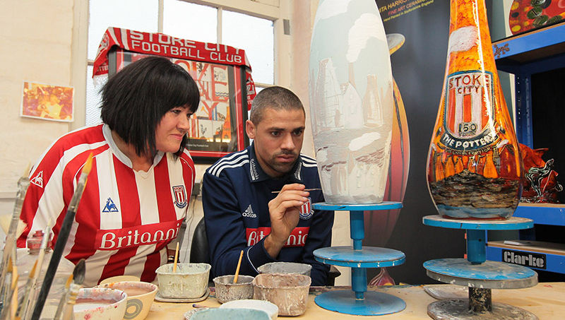 Stoke City FC Jon Walters Anita Harris