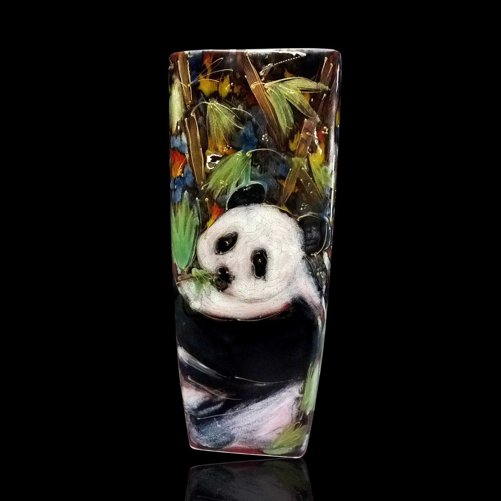 Panda Square Vase