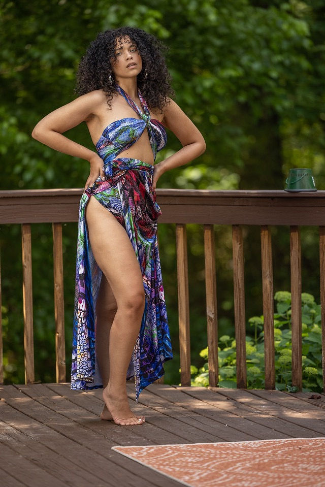 Thumbnail: ABSTRACT SNAKE SARONG