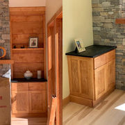 Built in Cabinets and Hutch Fireplace Surround