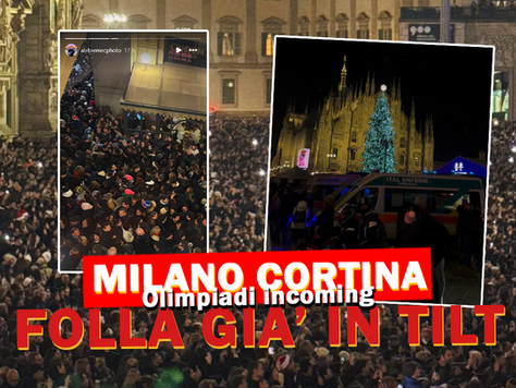 Milano-Cortina 2026: Si accende l’albero, ma la vera disciplina olimpica è sopravvivere alla folla