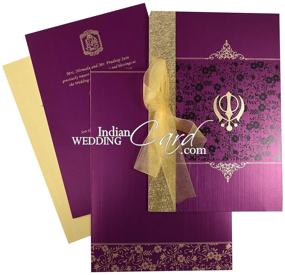 Unique Sikh Wedding Cards That Capture Your Wedding Story