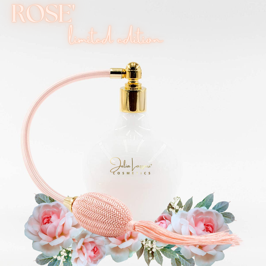 Profumo donna Rose' limited edition in vetro di Murano 150 ML