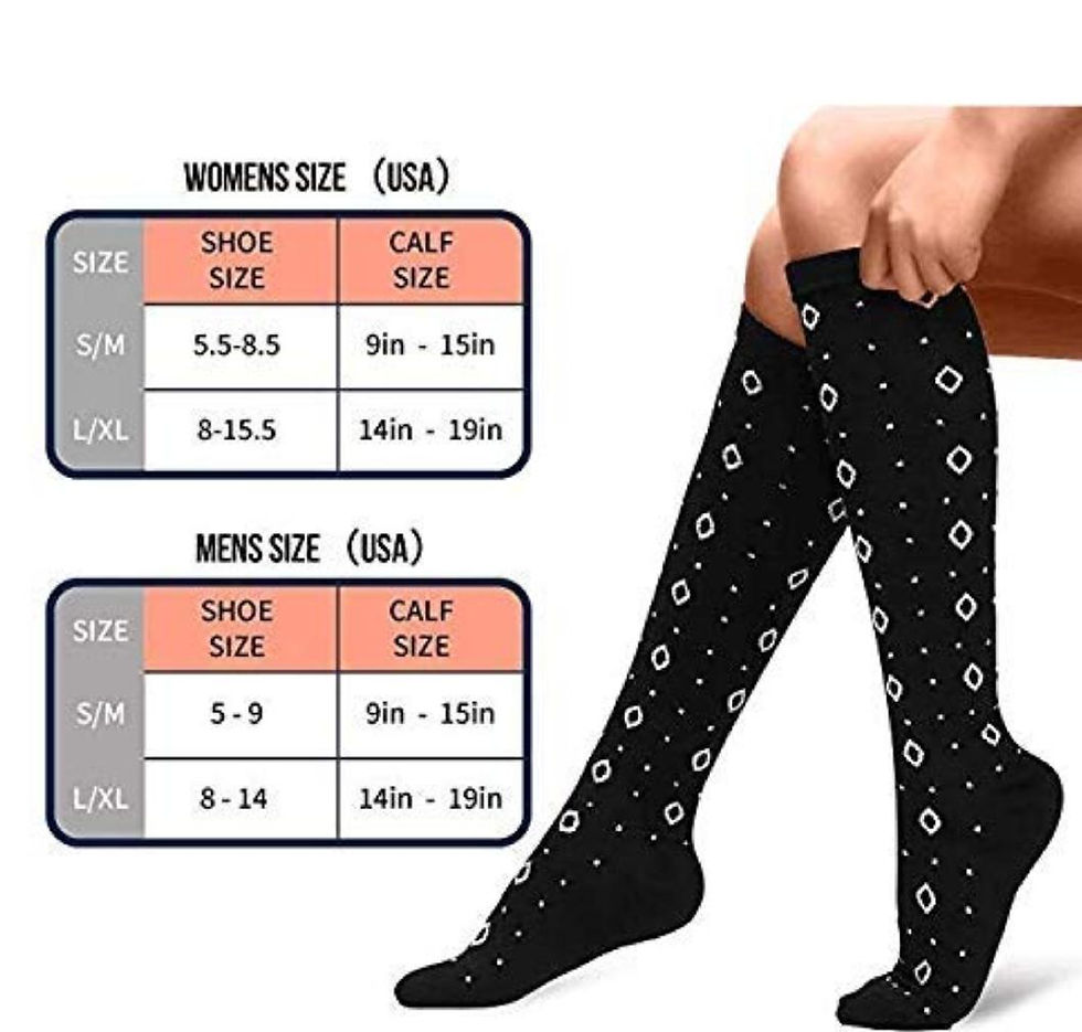 Thumbnail: Multi-coloured Compression Socks